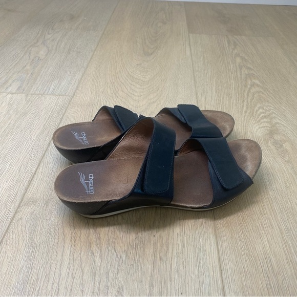Dansko Vienna black leather sandals orthopedic - Picture 2 of 6